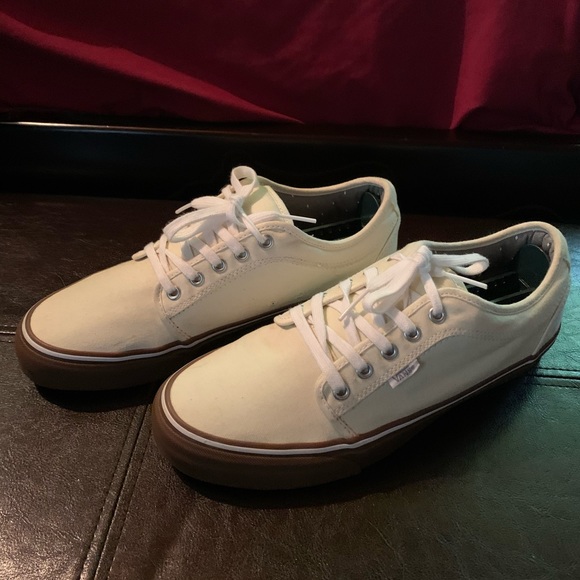 Vans Other - Like New Tan and Gum Bottom Vans with White laces